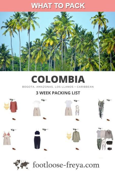Colombia packing #travel #colombia #footloosefreyablog