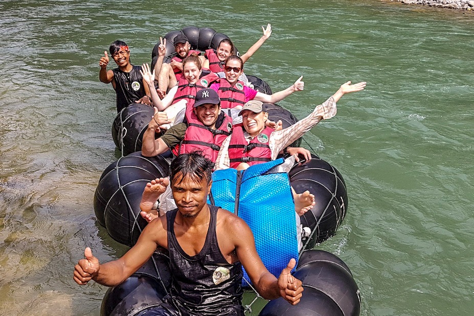 Tube rafting, Bukit Lawang