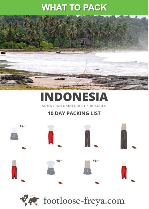 Indonesia packing #travel #indonesia #footloosefreyablog
