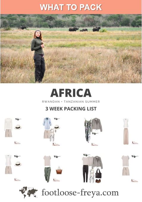 UAE + Africa packing #travel #africa #safari #footloosefreyablog