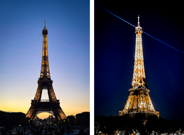 3 Days Solo in Paris, Eiffel Tower at sunset