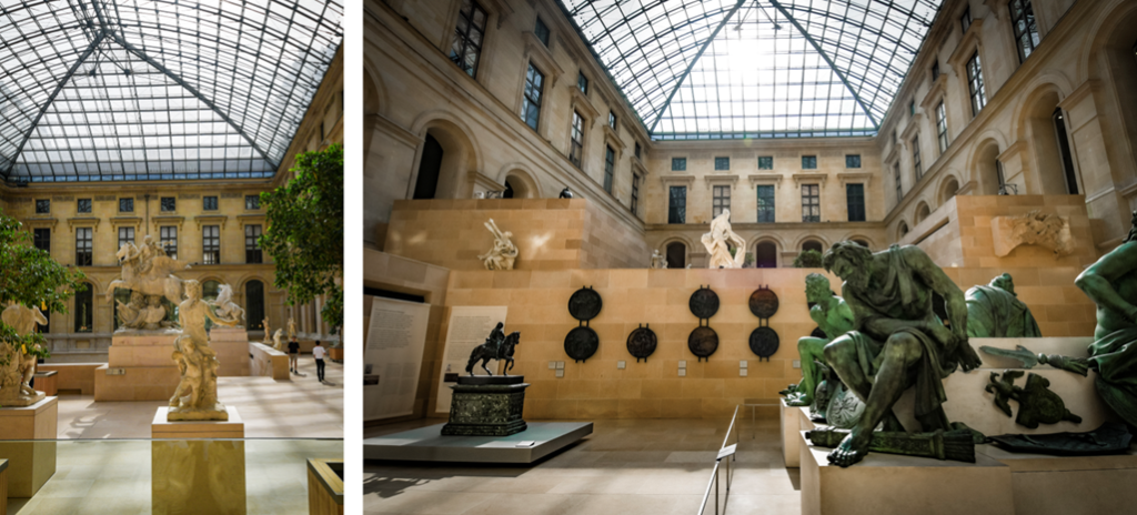 Cour Marly + Cour Pouget, Louvre